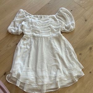 Graduation white dress